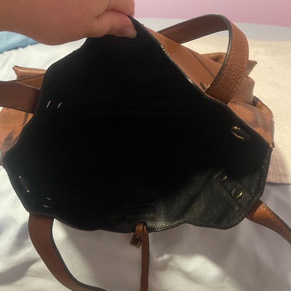 Calvin Klein Satchel Shoulder Brown Bag. - Picture 6 of 9